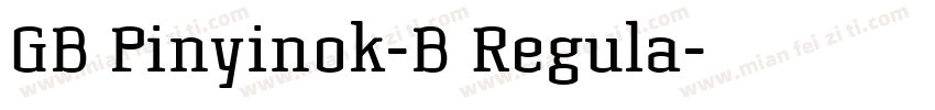 GB Pinyinok-B Regula字体转换